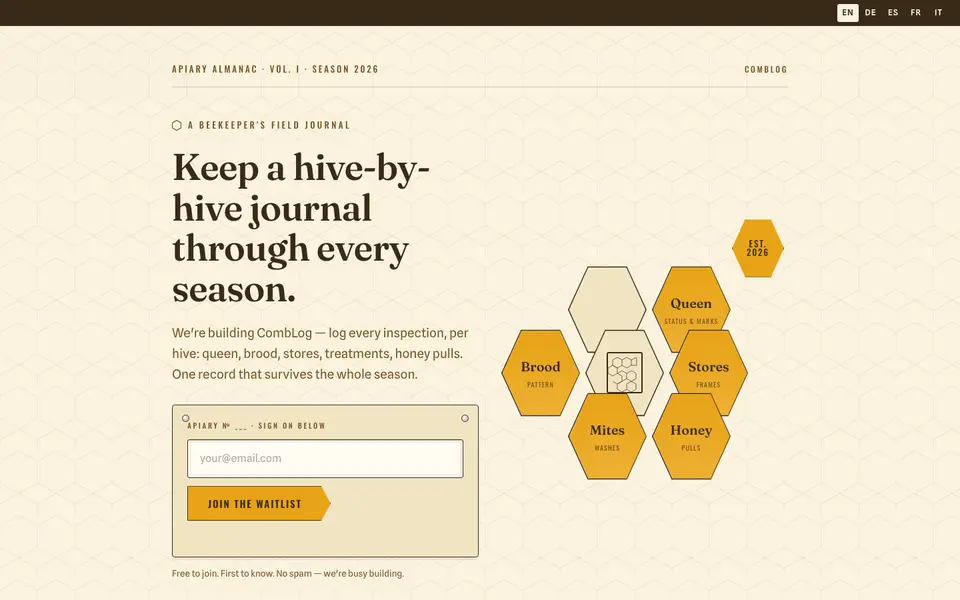 CombLog website