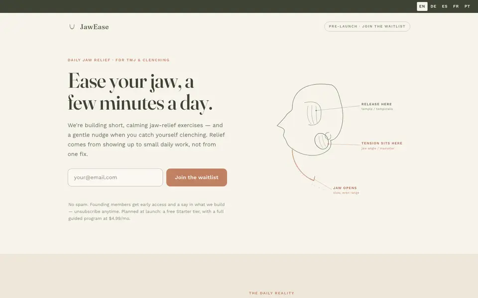 JawEase website