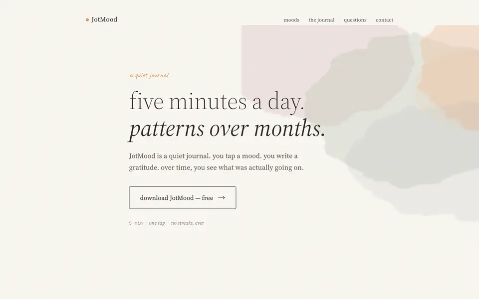 JotMood website