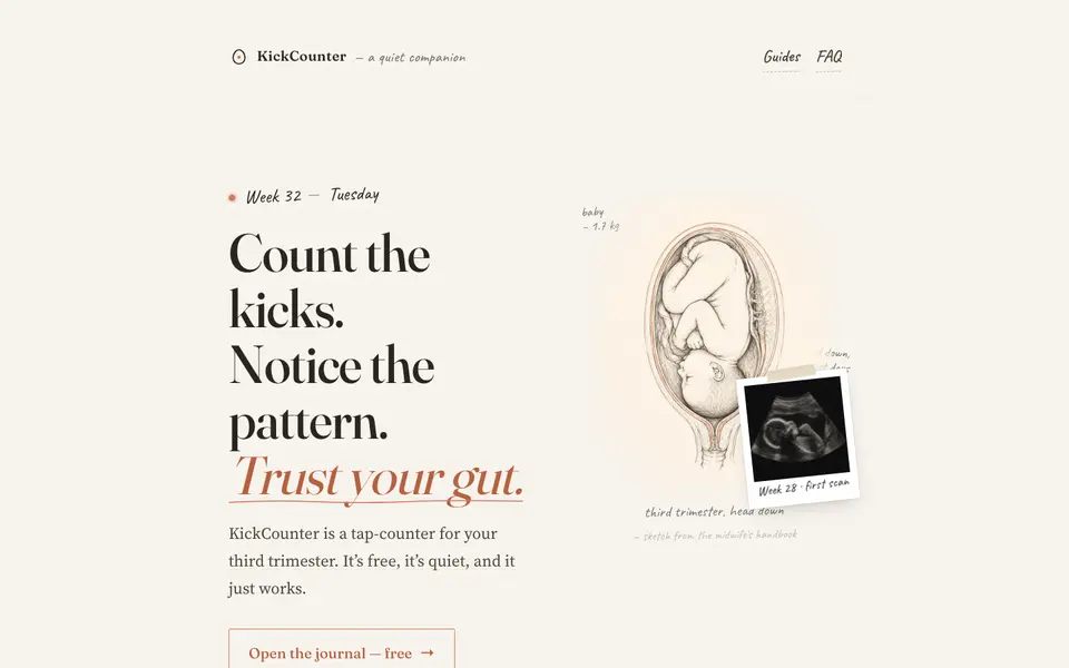 KickCounter website