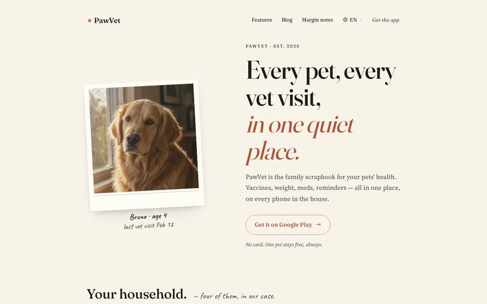 PawVet website