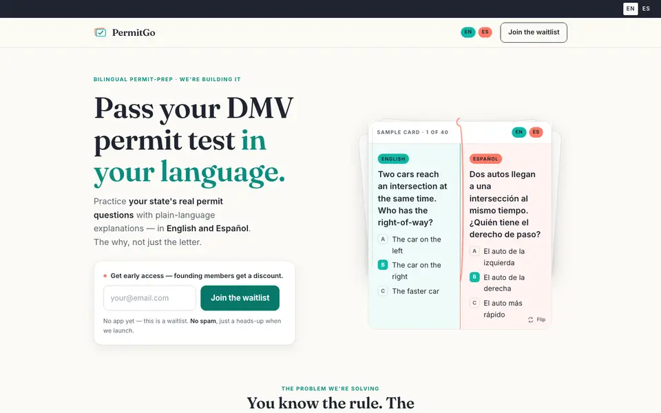 PermitGo website