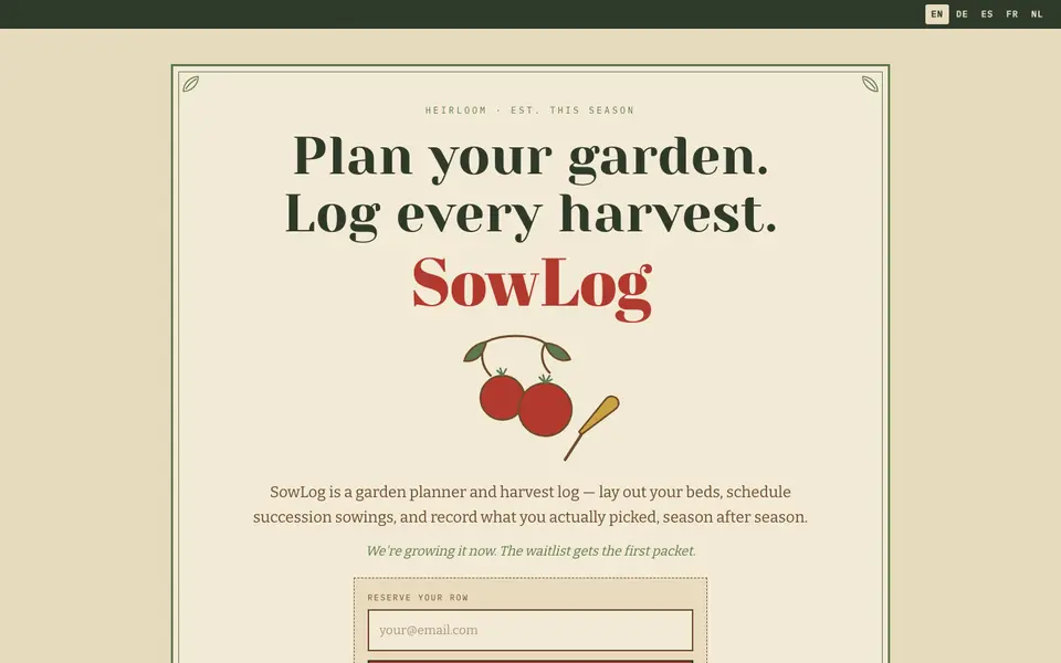SowLog website