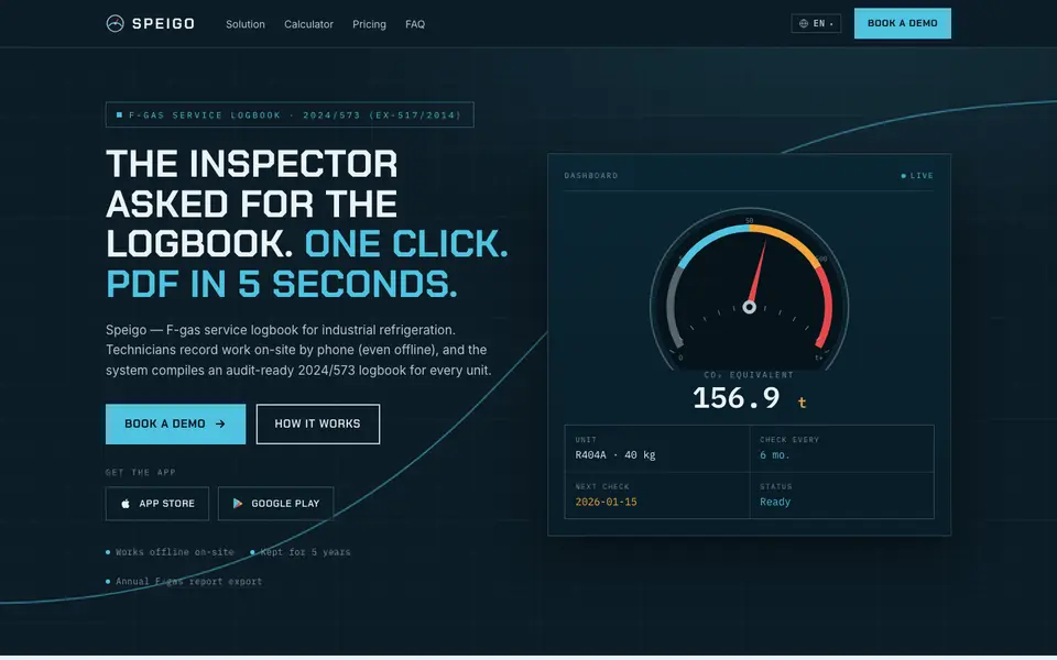 Speigo website
