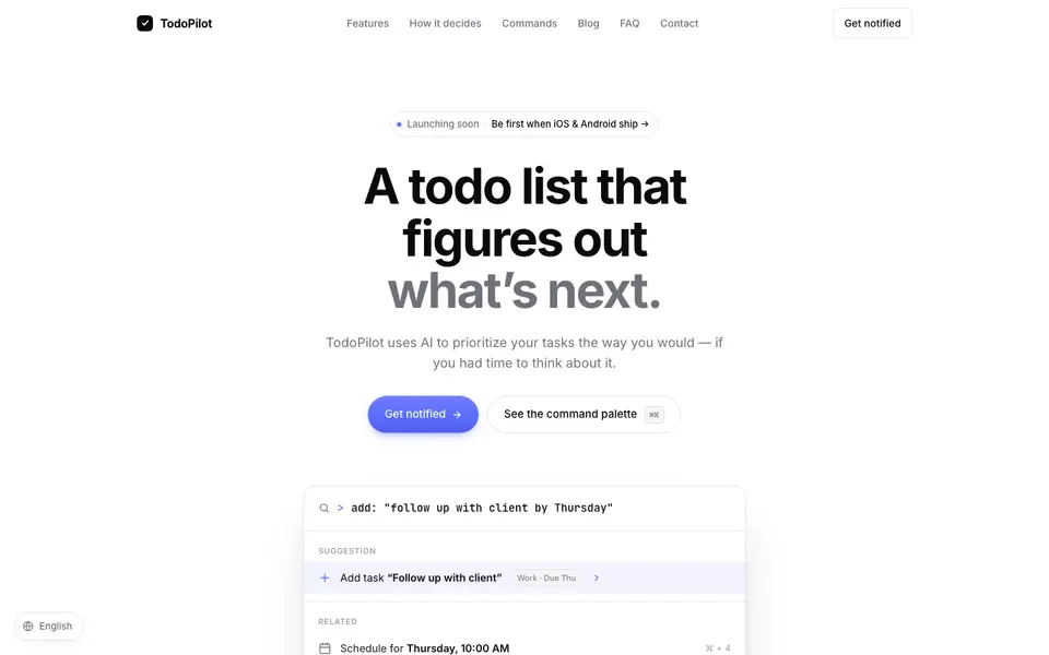 TodoPilot website